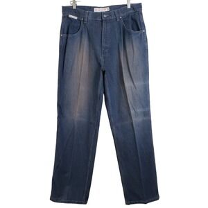 Vintage Jnco Style Raw Edge Wide Leg Baggy Skater Jeans 90s Y2K Pants - 36 x32